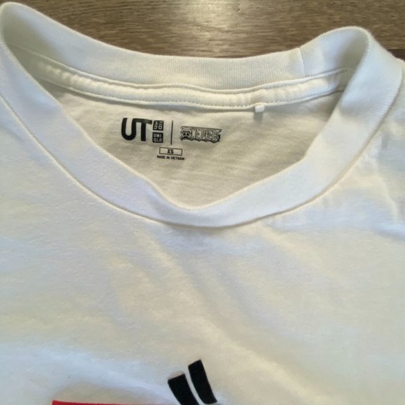 Uniqlo X One Piece Graphic White Tee Sz.XS - Picture 3 of 4